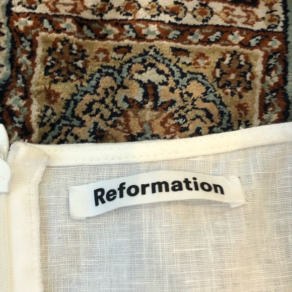 reformation maxine linen mini dress - Picture 2 of 4